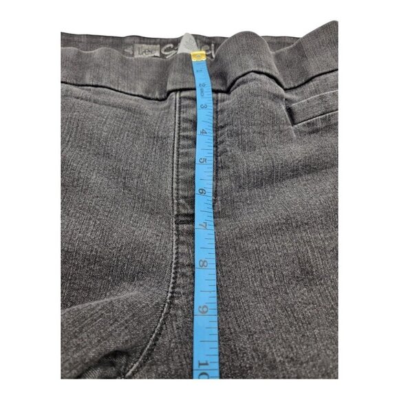 LEE STYLE UP YOU ARE GORGEOUS PULL-ON BOOT CUT JEANS PANTS Sz 18M BLACK - Picture 6 of 8